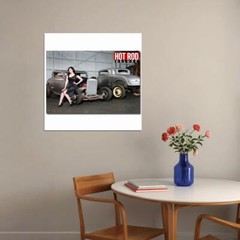 80902 Hot Rod Car Vintage Wall Print Poster US