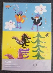 IKEA KORT Fantasy Animals by Eva Lundgreen 5×7 Art Cards Prints Pack of 5 NEW