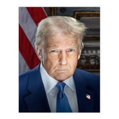 United States 47th President Donald Trump Portrait Man Cave Unframed Wall Art…