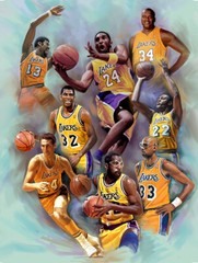 Lakers Legends, Wishum Gregory, Wall Art Print Poster 11″ X 8.5″ n267s