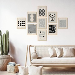 Bauhaus Poster Mid Century Modern Wall Decor Abstract Geometric Wall Art Bauhaus