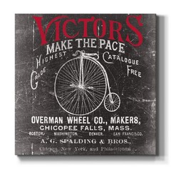 Antique Bicycle Wall Art, Premium Gallery Wrapped Canvas Decor, Ready to Hang…