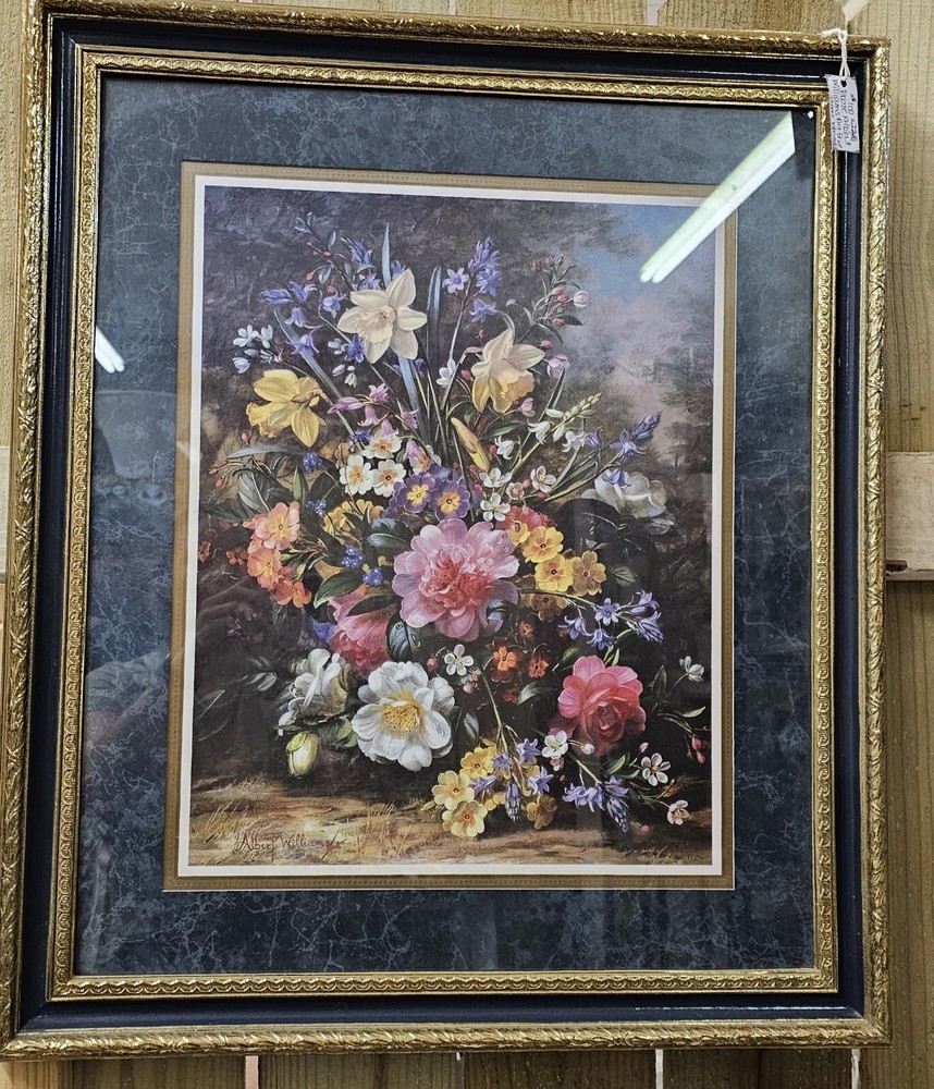 Home Interiors And Gifts Flower Picture Rare Discontinued Painting
