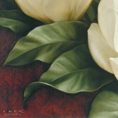 48W»x32H» MAGNOLIA CRIMSON I by IGOR LEVASHOV – FULL BLOOM CHOICES of CANVAS