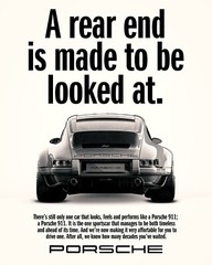 Porsche Poster, Rear end Poster, Funny, Vintage car, Vintage Poste Poster Decor