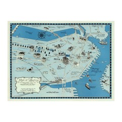Old Map of Boston, MA 1926 – Vintage Boston Massachusetts Ar