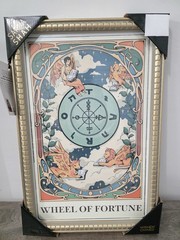 Sapna Shah Wheel Of Fortune Wall Art Tarot Cards Cats Collection