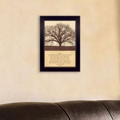 «Life Is» Framed Wall Art, Poster Printed Living Room Attic Porch Decor 10″x14″