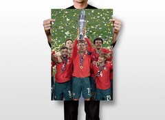 Cristiano Ronaldo Portugal Nations 2025 Champs Fans – POSTER 20″x30″