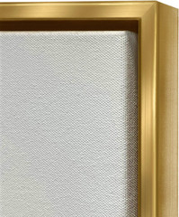 Modern Gold Framed Potted Plant Canvas Art by Karen Smith