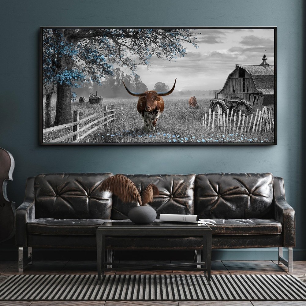 yiijeah Western Decor for Home Large Pictures Wall Decor Living Room Modern …