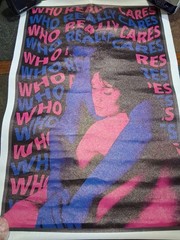 New Who Really Cares TV Girl Vinyl Poster 19×13