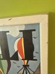 Vintage Original Gunvor Ask Tivoli Denmark Travel Poster Framed 25” W x 33.25” T