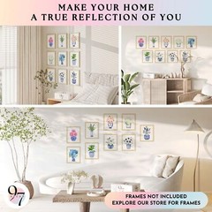 97 Decor Chinoiserie Decor – Chinoiserie Wall Art Prints, Blue White Porcelai…
