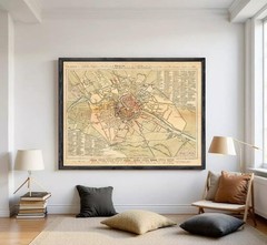 Old Map of Berlin Germany 1805 Vintage Map | Wall Map Decor Unframed or Framed