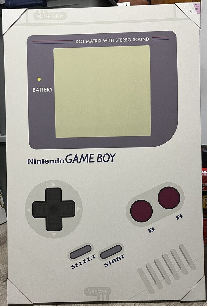 Gameboy Nintendo Large Canvas Wall Art Print 2×3’ New In Package Rare