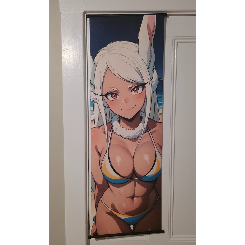 My Hero Academia Mirko Wall Scroll Rabbit Hero Bikini Anime Fabric Poster Art