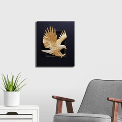 American 3D Bald Eagle US Military Wall Art Canvas Prints Home Décor Bird Poster