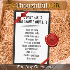 Inspirational Quotes Motivational Poster Home Office Decor Framed Wall Art 11×17