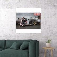 80902 Hot Rod Car Vintage Wall Print Poster US