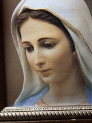 MEDJUGORJE VIRGEN VIRGIN MARIA MARY VTG 17”x14”