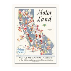 Old Map of California 1933 – Vintage California Art