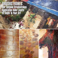 48W»x24H» MORNING MIST by CAT TESLA – DRIP TREES REFLECTIONS – CHOICES of CANVAS