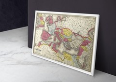1875 Roman Empire Map – History Gifts For Men Women Teachers – History Of The…