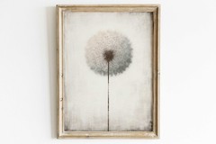 Minimalist Dandelion Print – Vintage Botanical Farmhouse Wall Art Poster