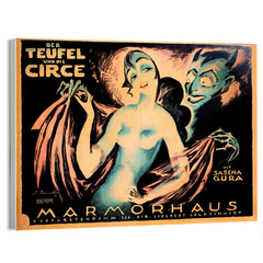 1921 The Devil and the Circle Josef Fenneker German Poster or Canvas Home Decor