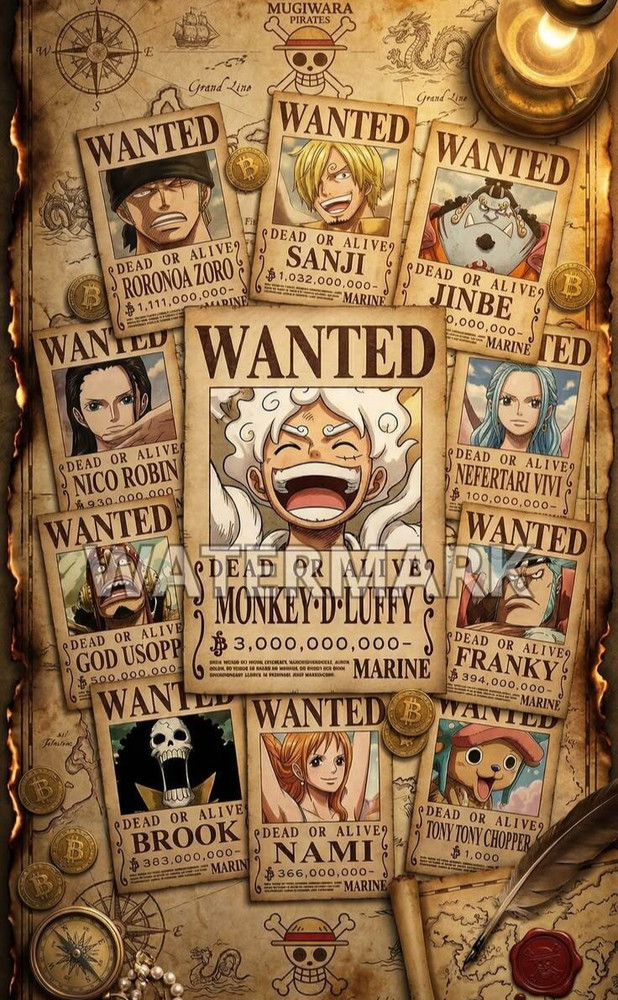 One Piece luffy gear5 Poster print 8.5″x14″ glossy photo paper inches home decor