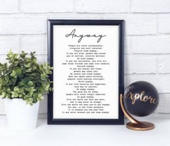Joshua 1:9, Bible Verse Quote, Poster Print, Home Wall Decor