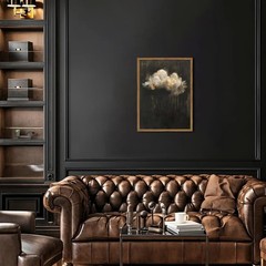 Dark Moody Cloud Wall Art, Vintage Cloud Rain Wall Decor Paintings… 12×16 inch
