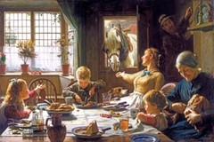 ONE OF THE FAMILY WINDOW DINNER HORSE PAINTING 1880 BY FREDERICK G COTMAN REPRO