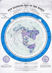 Flat Earth Map Alexander Gleason – 1892 New Standard Map of the World Gleason’s