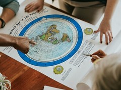 1892 Flat Earth Map – Alexander Gleason Gleason’s New Standard Map of the World