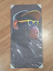 Cool Ape 3 Piece Canvas Wall Art Home Decor 23.6″ × 35.4″ Made In Egypt