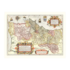 Old Map of Portugal 1623 – Vintage Portugal Art Wall Decor