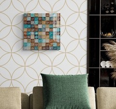 Glass 99 Names of Allah Islamic Wall Art Tempered Glass Muslim Home Decor & Gift