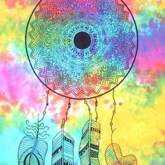 Multicolor Dream Catcher Poster Tapestry Bohemian Mandala Wall Hanging Poster