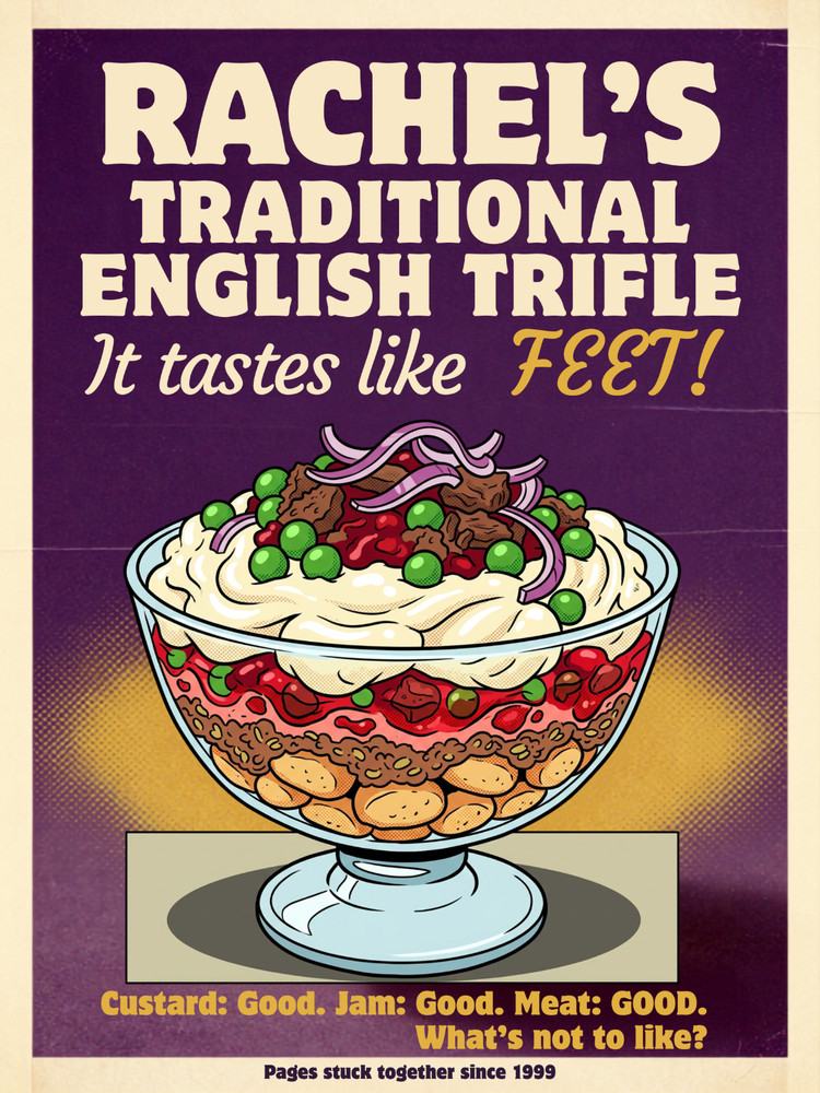 Friends Rachel’s Triffle Wall Collage Poster Print