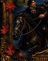 Legend Of Sleepy Hollow Headless Horseman Wall Art Gothic Halloween Print 24×36