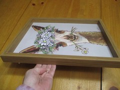 Alpaca Art Print»ROSIE» Daisy Flower Crown Llama Wall Art,2 Cute!,14 1/2″ X 12″