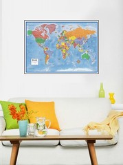 24×36 World Classic Wall Map Poster Mural Laminated