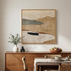Framed Neutral Abstract Wall Art, Large Modern Canvas Prints Paintings Artwork f