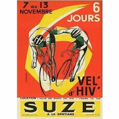 Cycling Poster SUZE 6-Day Race d’Hive Vintage Bicycling Art Poster