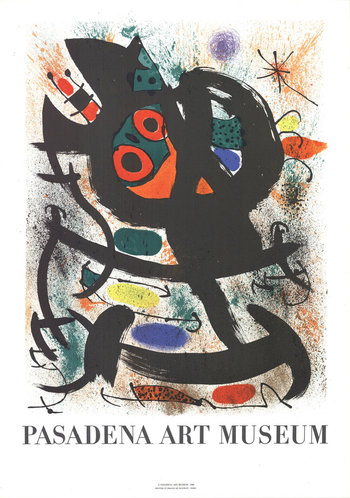 JOAN MIRO Pasadena Art Museum Exhibition, 1969