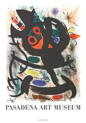 JOAN MIRO Pasadena Art Museum Exhibition, 1969