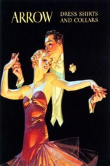 FASHION COUPLE DANCING ARROW DRESS SHIRTS COLLARS ROMANTIC VINTAGE POSTER REPRO
