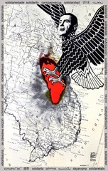13497.Political Poster.Cold War History.Solidarity n 30 languages.Vietnam.Nixon
